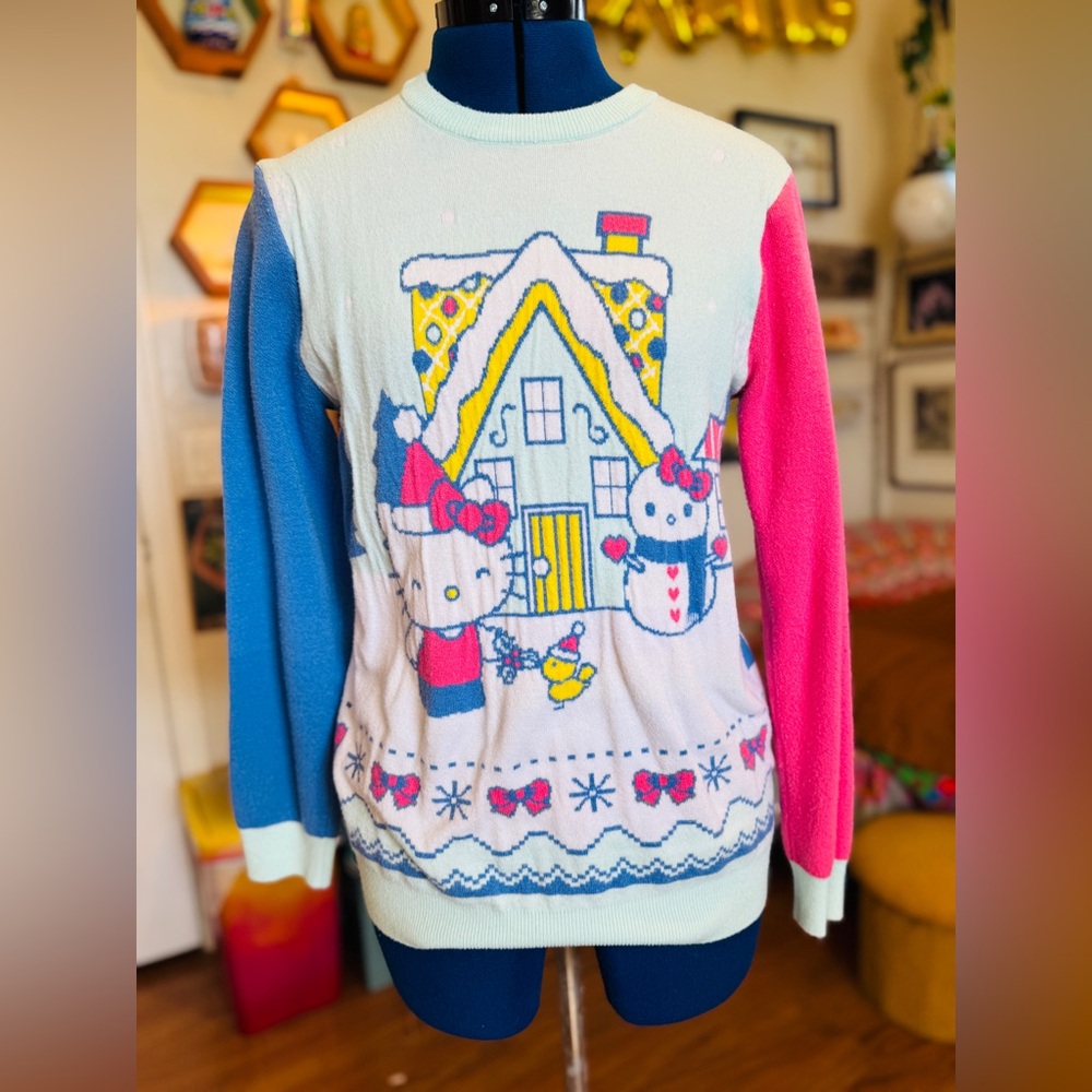 Hello Kitty Pastel Winter Christmas Sweater